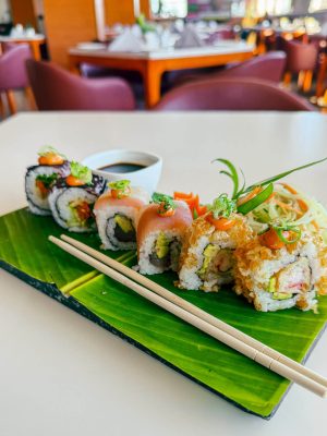Sushi at Kinaya Rooftop Restaurant Dar es Salaam