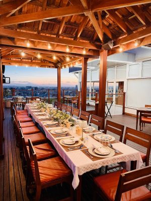 Rooftop dining at Kinaya in Dar es Salaam